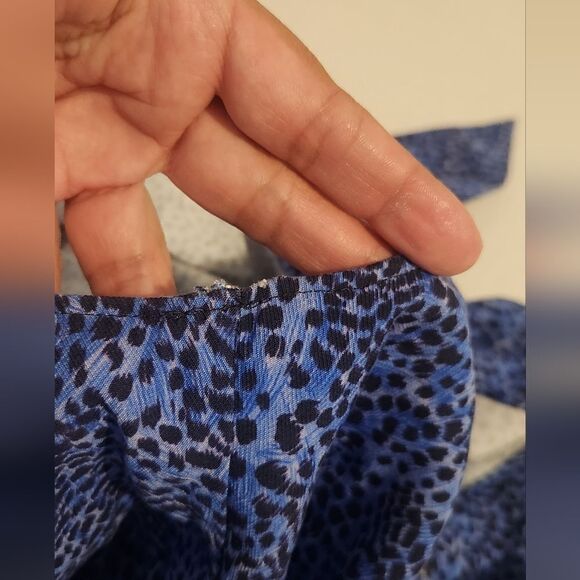 & Other Stories Wrapping Blue Mini Dress Size 4 - Picture 5 of 13